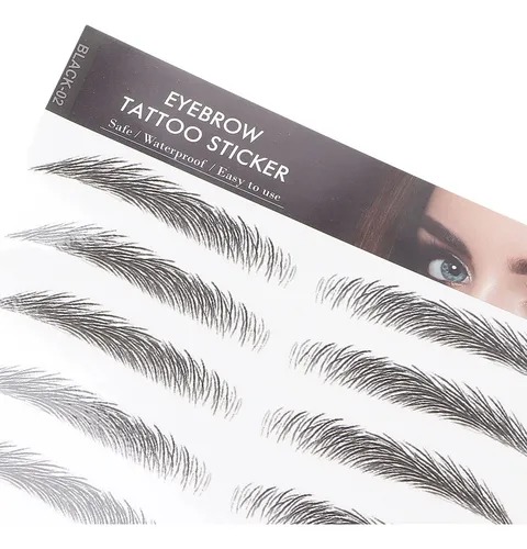 Vista 3 de Tatuaje Tattoo Temporal Real Para Cejas - Color: Black-03